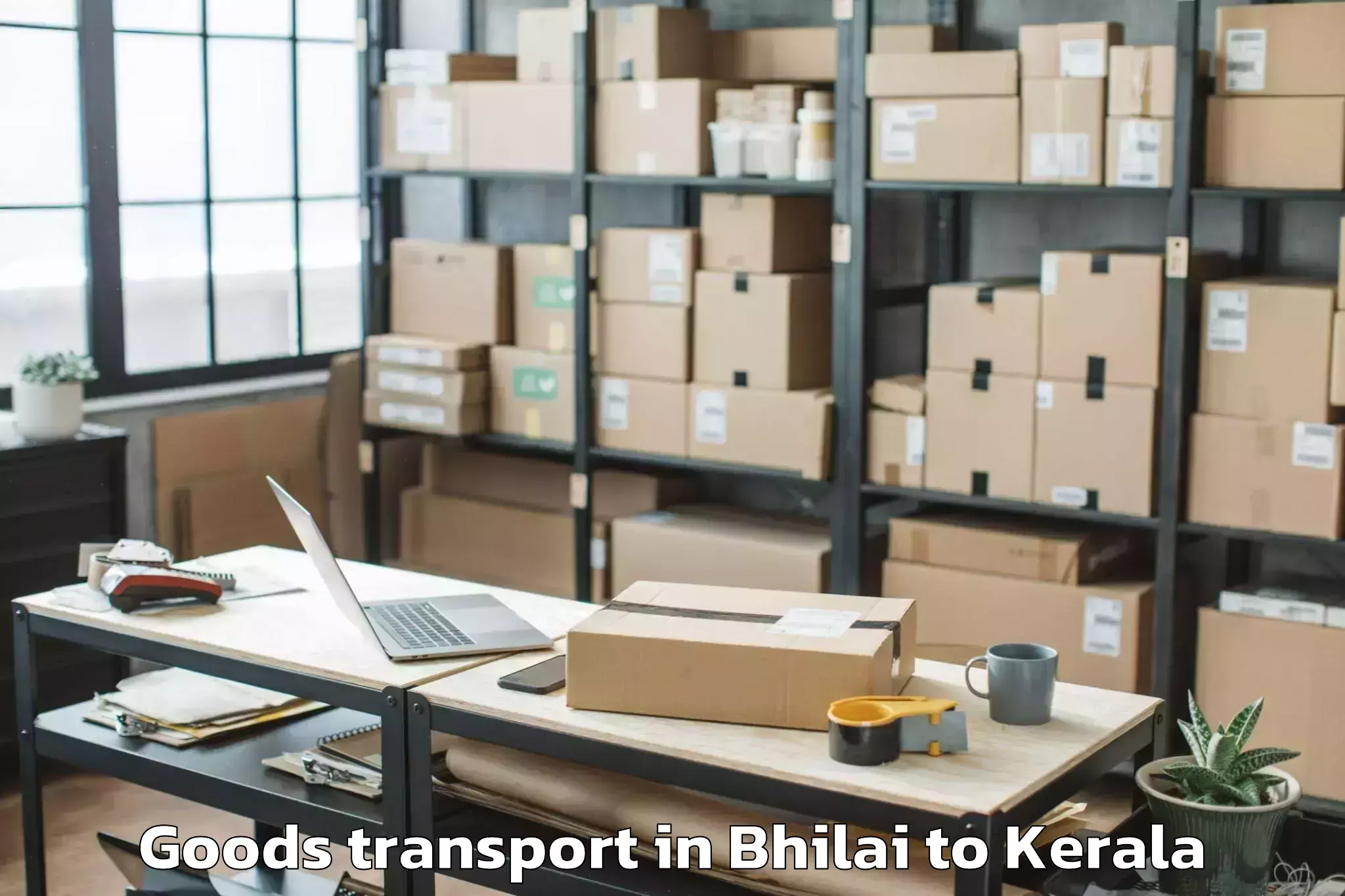 Book Your Bhilai to Anjumoorthy Goods Transport Today